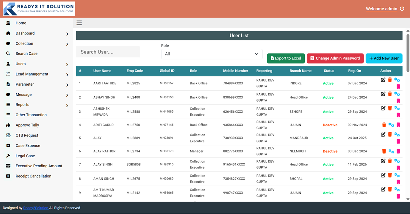 R2S Collection management System